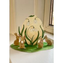 Vinterg�kke-�g med p�skeharer papirklip