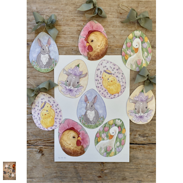 5 p�ske�g med motiv