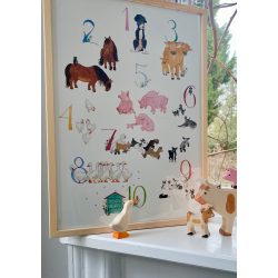 Tal- og bogstavplakat som st lille