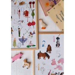 ABC plakat stor (dansk alfabet)