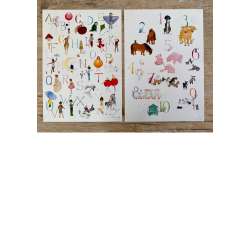 Tal- og bogstavplakat som st lille