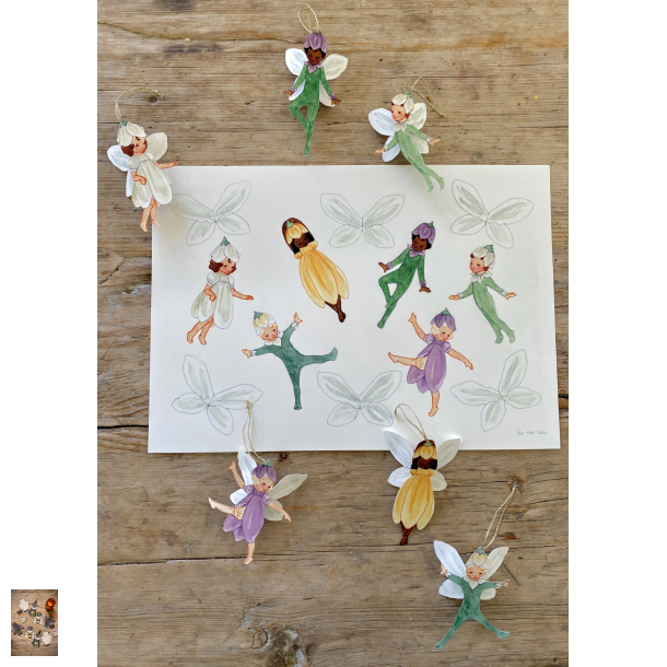 Blomsterb�rn - papirklip