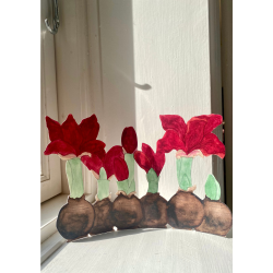 Amaryllis - r�d papirklip