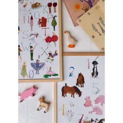 Tal- og bogstavplakat som st lille