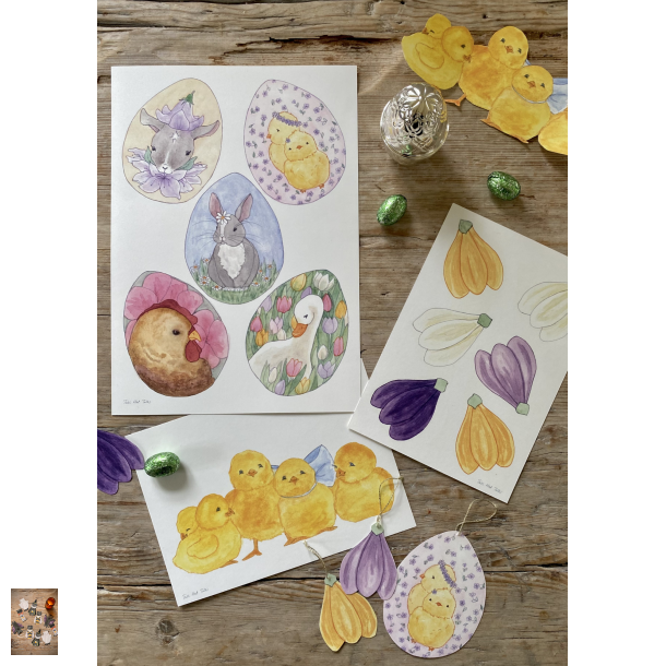 p�skepakke med tre nemme klip 