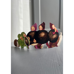Kastanjeb�rn p� tur papirklip