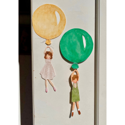 Gr�n ballon med dreng