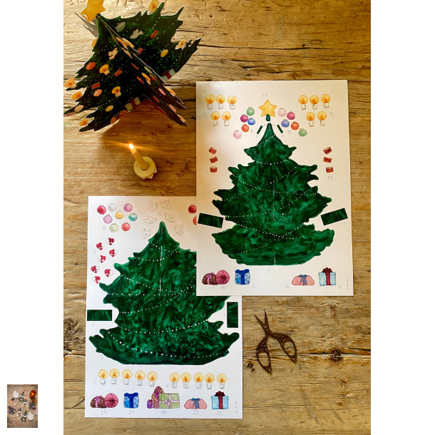 Julekalender papirklip
