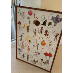 ABC plakat stor (engelsk alfabet)