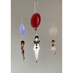 Columbine, Harlekin og Pjerrot med tilbehr til uro