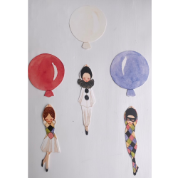 Columbine, Harlekin og Pjerrot