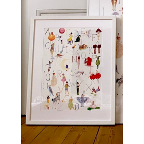 ABC plakat lille (dansk alfabet)