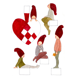 Kravlenisser med julehjerte